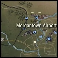 Location of Morgantown Airport on the Map