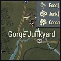 Gorge Junkyard - Map Location