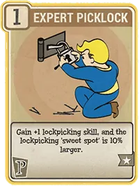Expert Picklock - Perk Card