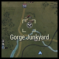 Gorge Junkyard Map Location - Fallout 76 Screws